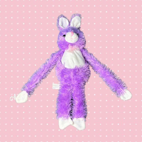 Stuffed Purple Bunny, 14.5" - Picture 2 of 10